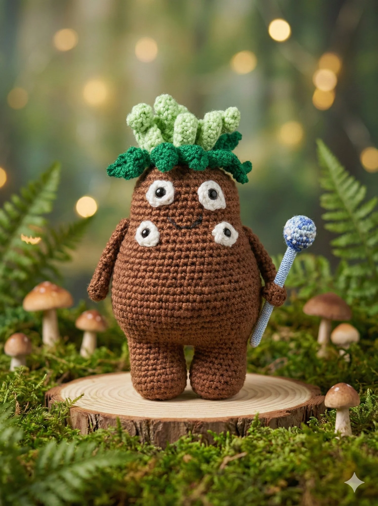 Frailejón mágico, amigurumi artesanal Finucrochet